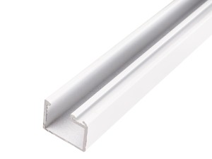 Profil U dolny do drzwi przesuwnych Biały