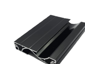 Poprzeczka drzwiowa ekstrudowana (60x12) - czarna Paczka 30 mb