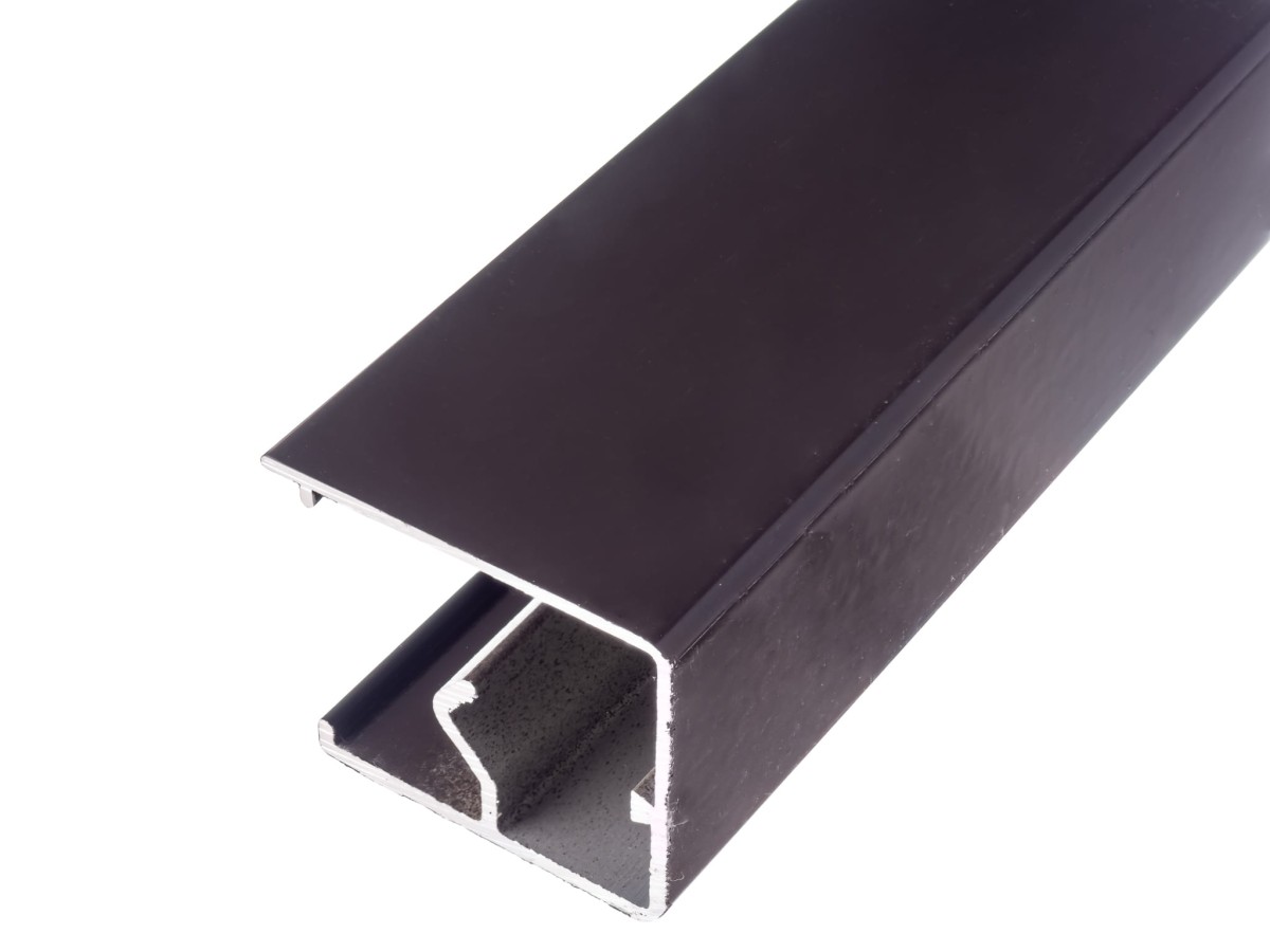 Górna prowadnica do drzwi przesuwnych (45x20) brąz.jpg