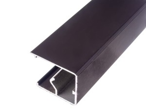 Górna prowadnica do drzwi przesuwnych brąz (45x20)