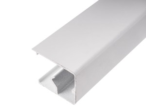 Górna prowadnica do drzwi przesuwnych biała 45x20