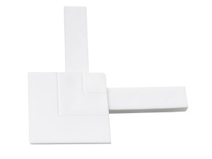 Narożnik PCV do profilu okiennego - biały