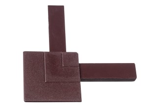 Narożnik PCV do profilu okiennego mahoń