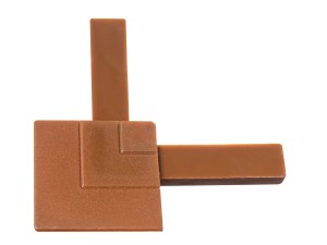 Narożnik PCV do profilu okiennego zł. dąb